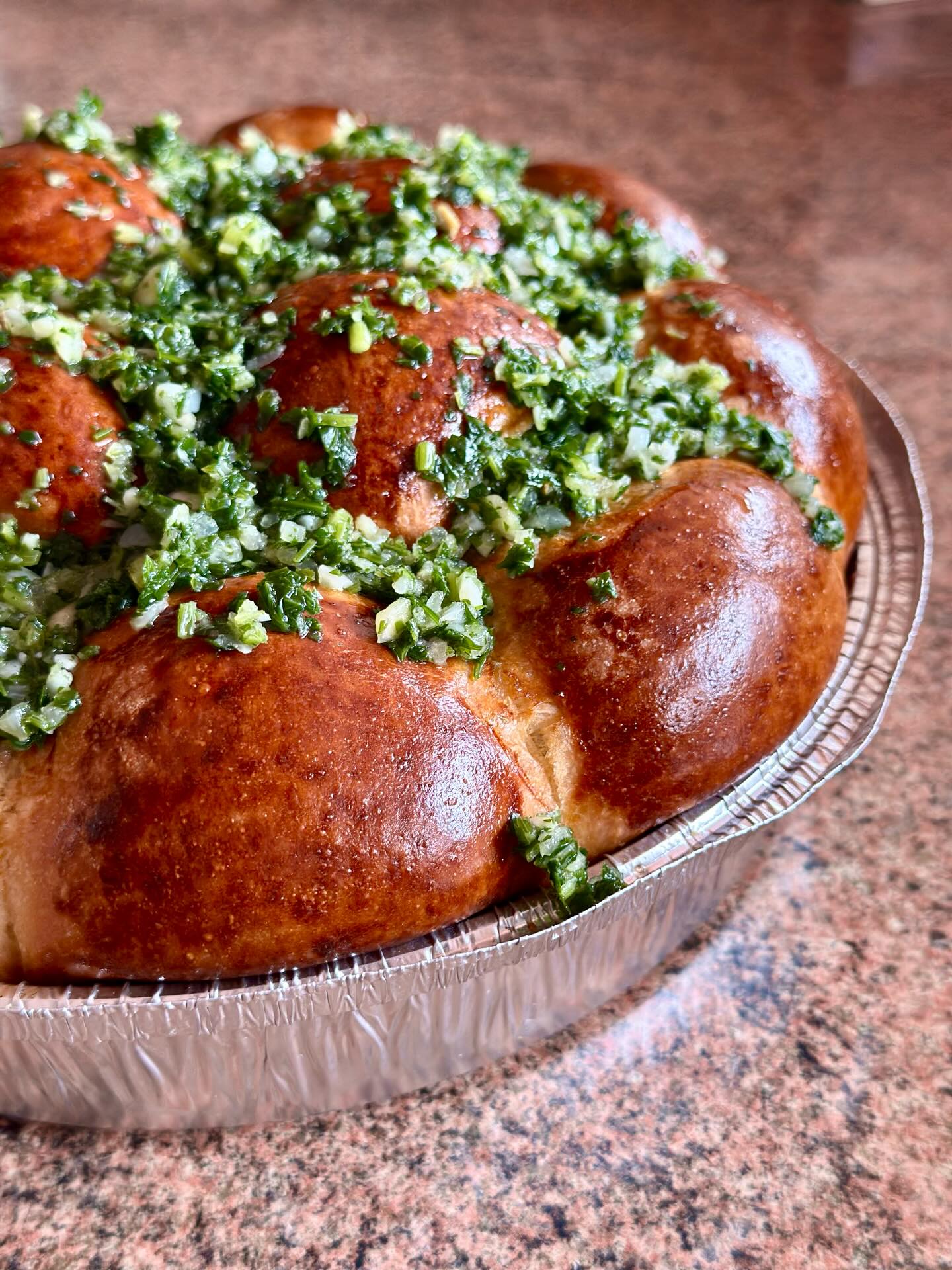 пампушки · часник + укроп